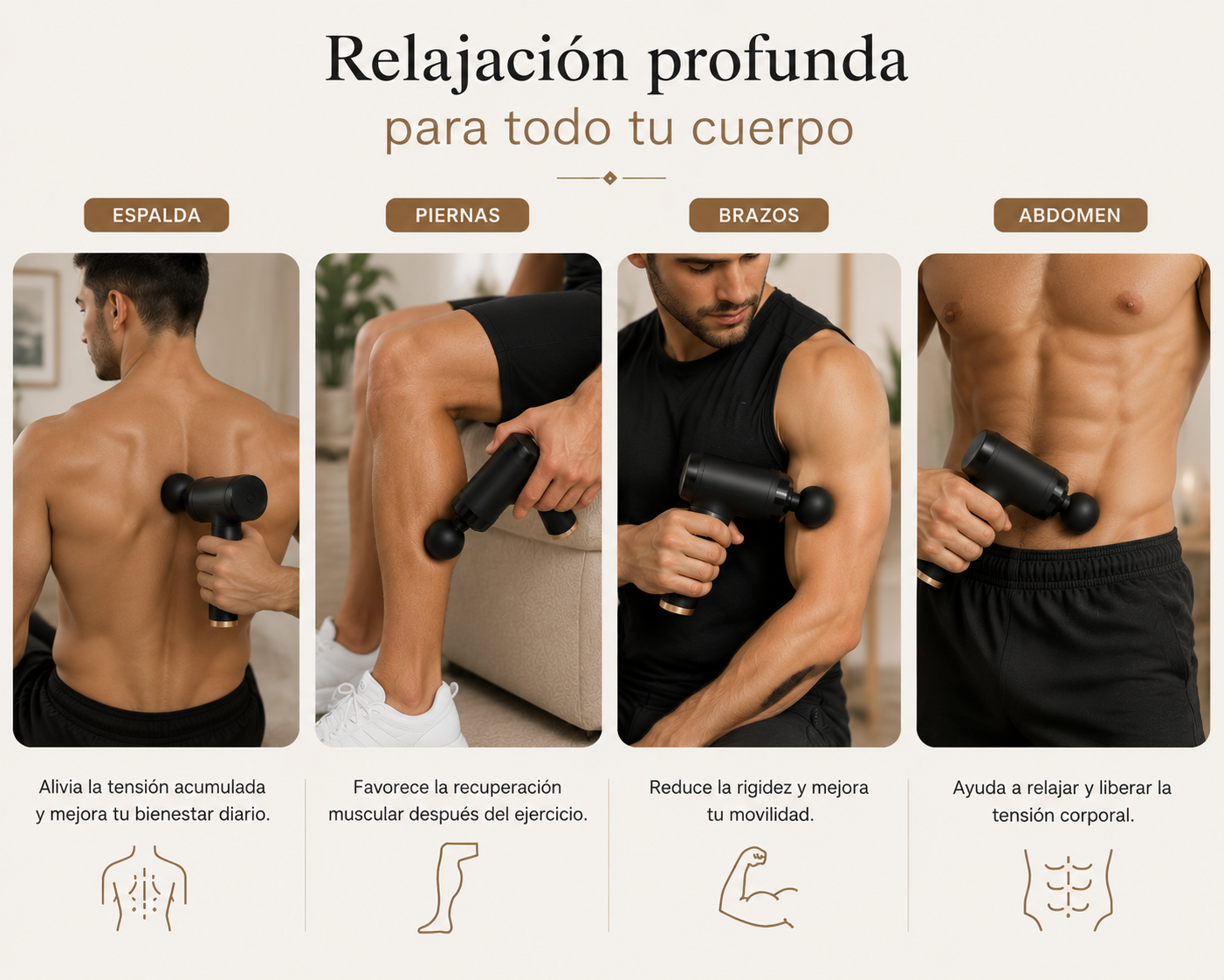 CALMÉA™ Mini Masajeador 5 en 1