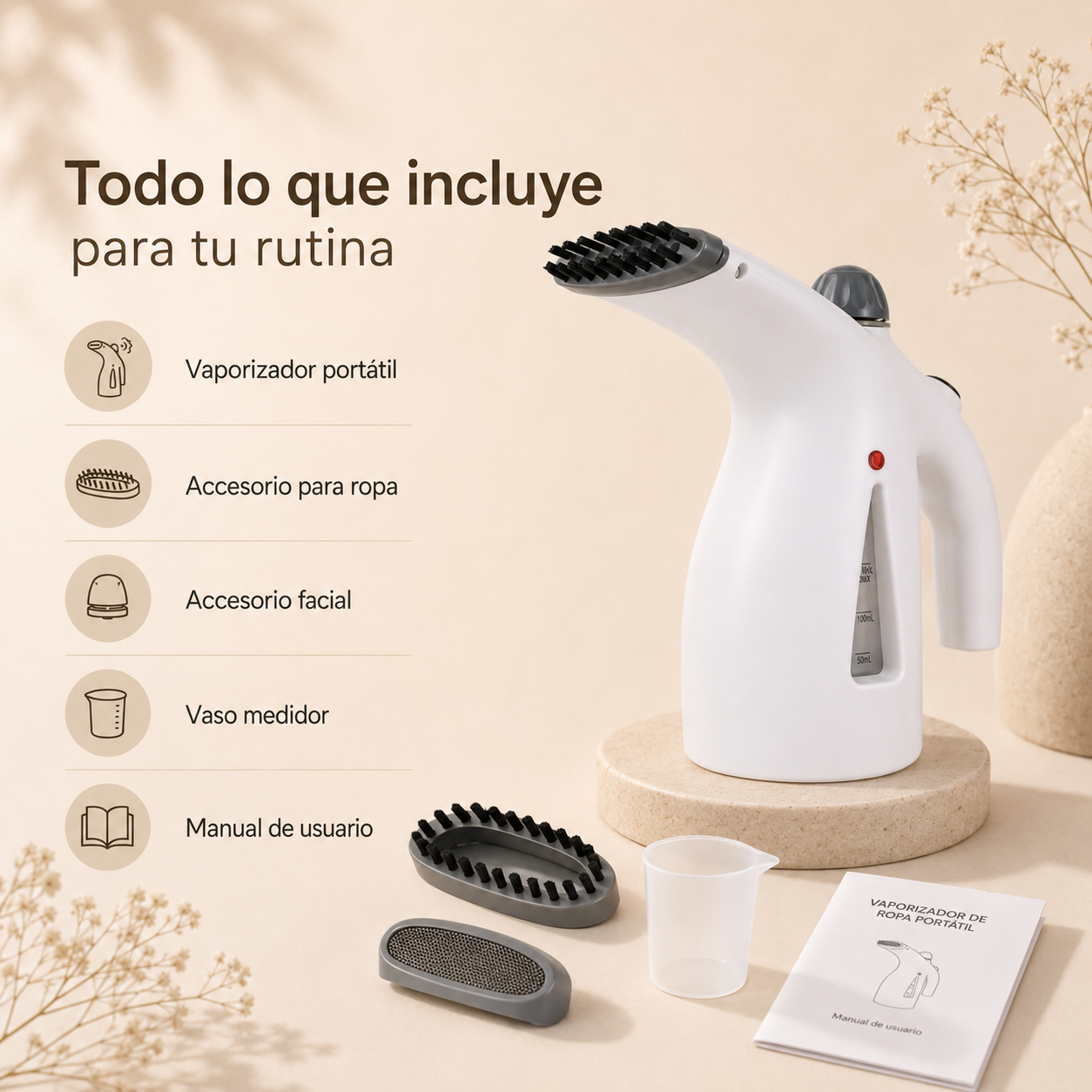 NUBORA™ Vaporizador de Ropa Portátil