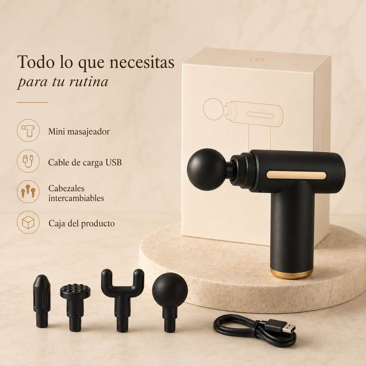 CALMÉA™ Mini Masajeador 5 en 1