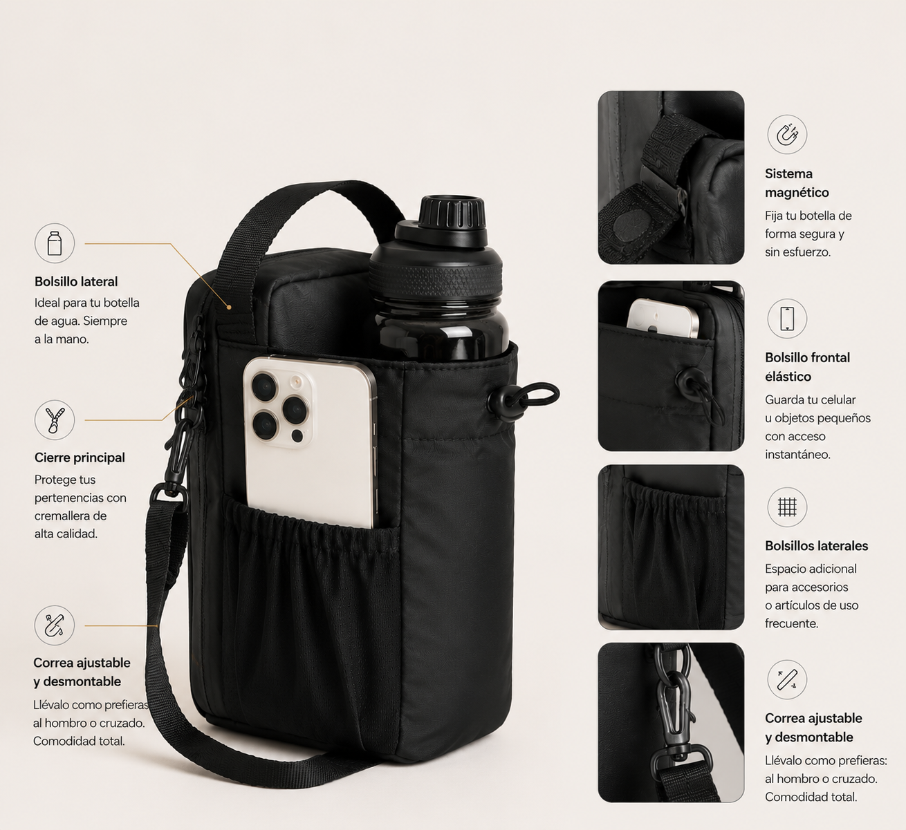 VOLTIA™ Bolso Deportivo Magnético