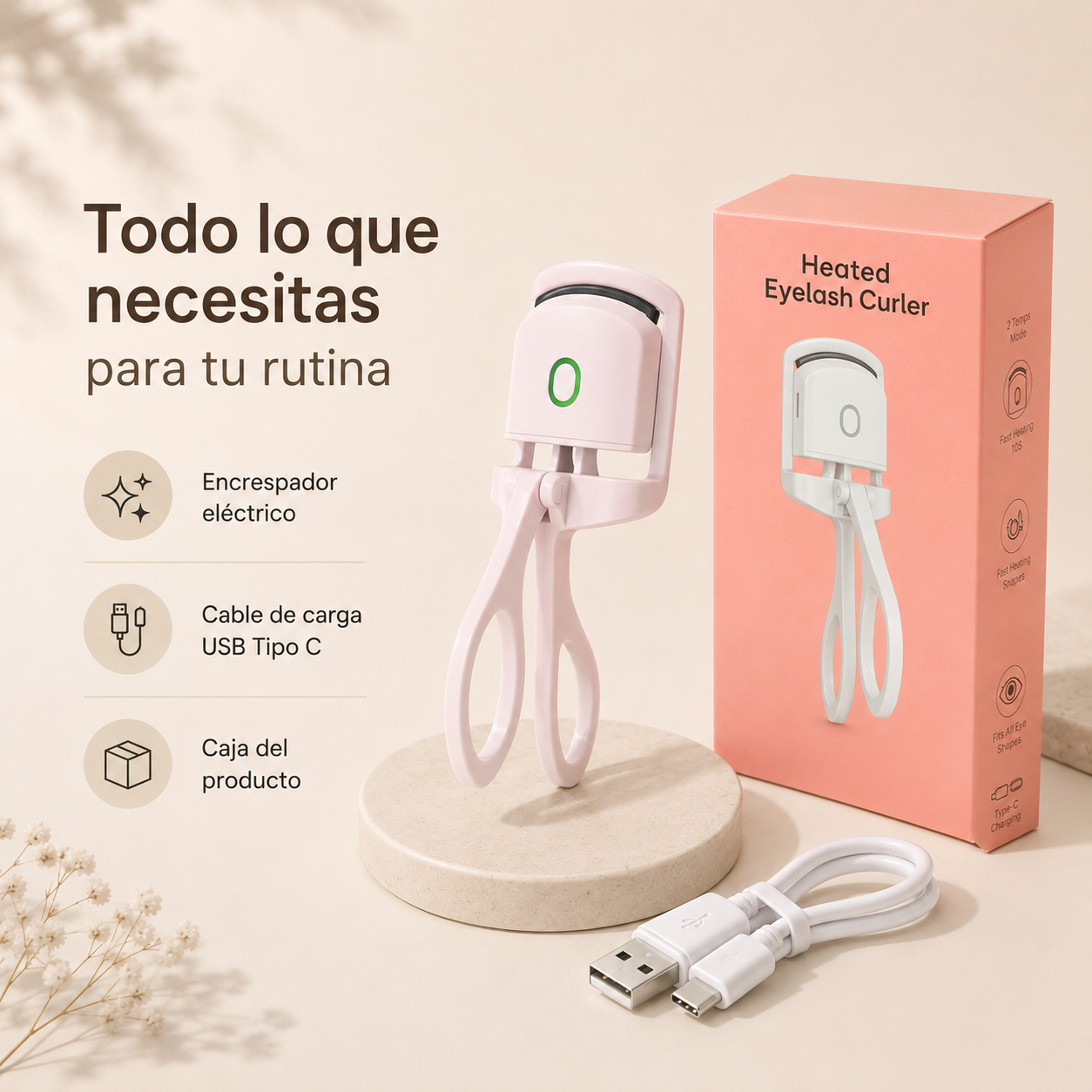 AURIA™ Encrespador de Pestañas Eléctrico Portátil