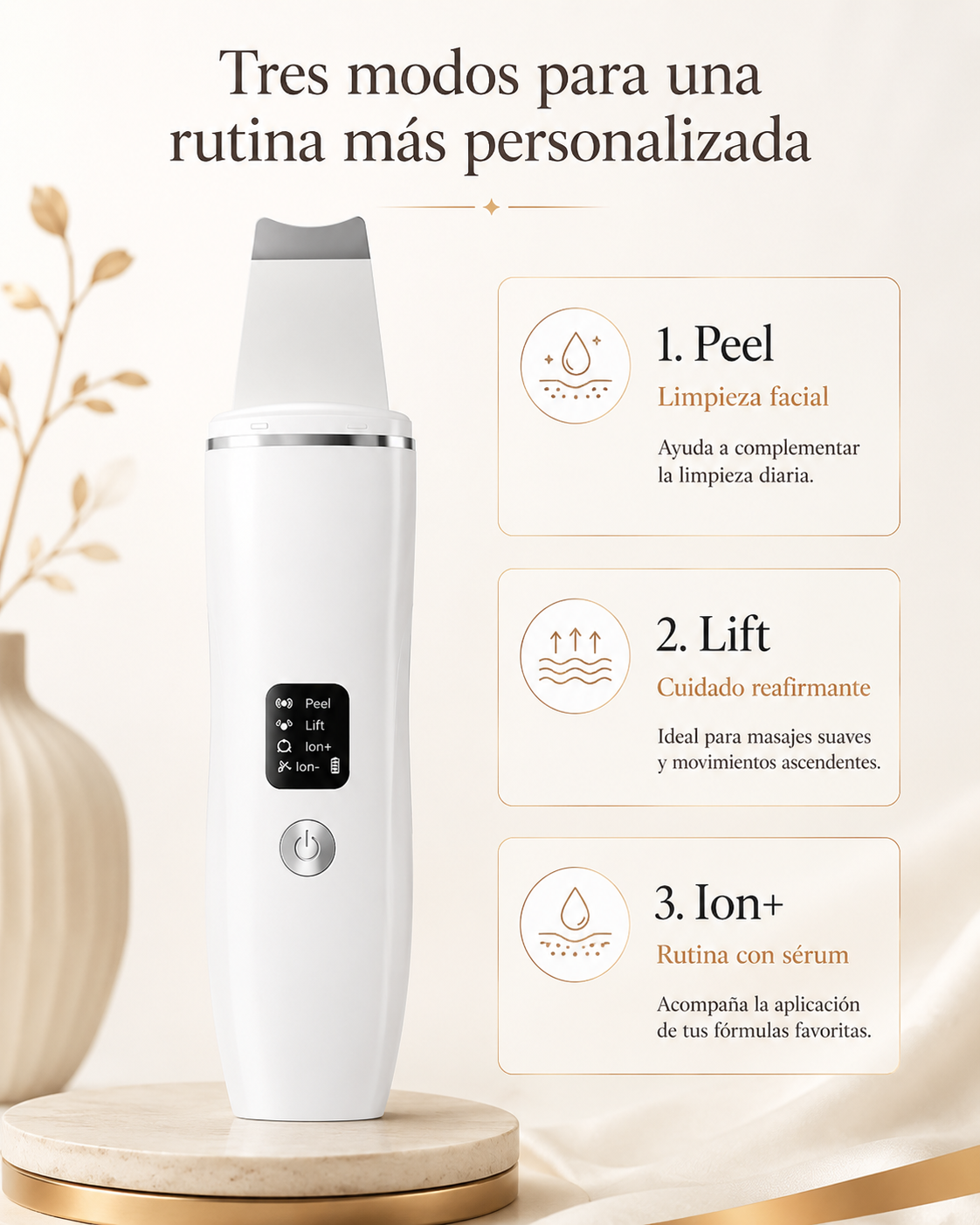 PURELIA™  Limpiador Ultrasónico Facial